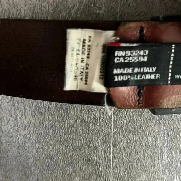 Vintage Diesel Brown Leather Men Belt- Made in  Italy - Picture 6 of 7